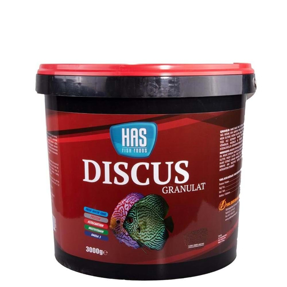 Has Dıscus Granulat Yem 3 Kg