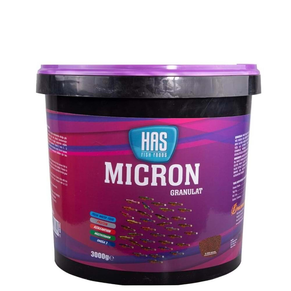 Has Mıcron Granulat Yem 3 Kg