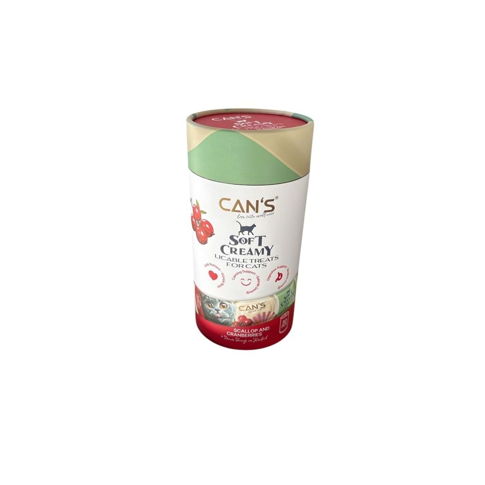 Cans Soft Creamy with scallop and cranberries 30x15 gr