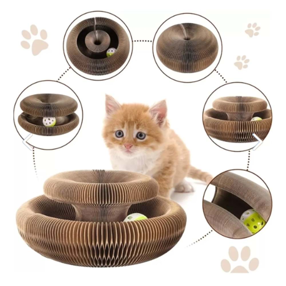 267 Kedi Tırmalama Akordiyon Toplu Oyuncak