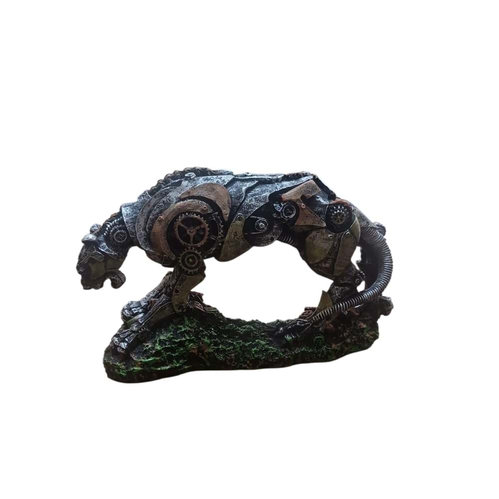 GR1278 Mekanik Jaguar Akvaryum Dekoru 23x8x14 cm 535 Gr