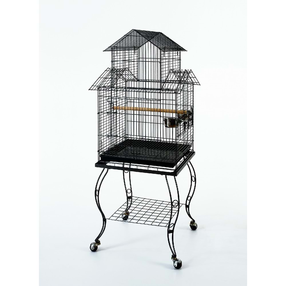 Yıldırım Pet 80933 Tekerlekli Papağan Kafesi 51 x 51 x 139 cm