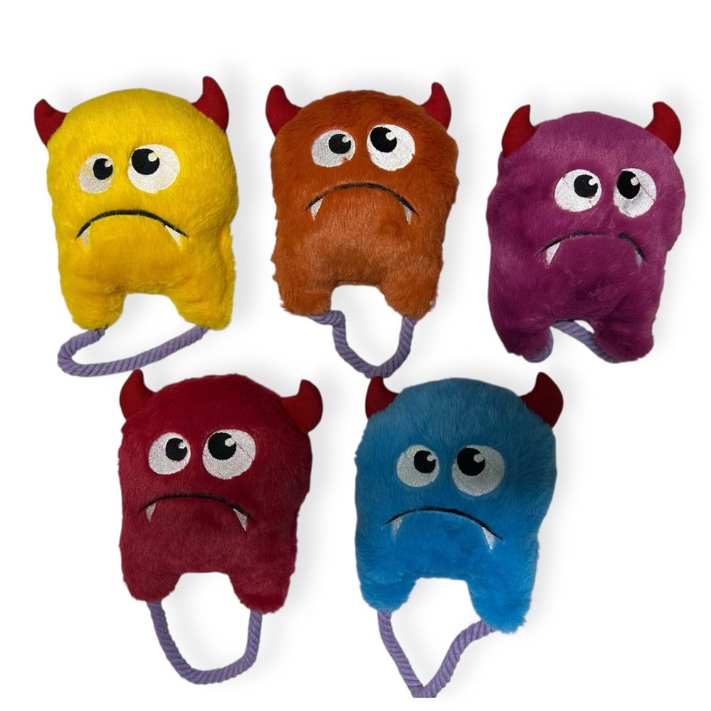 CANS RD1049 İpli Canavar Vıgvıglı Peluş Oyuncak