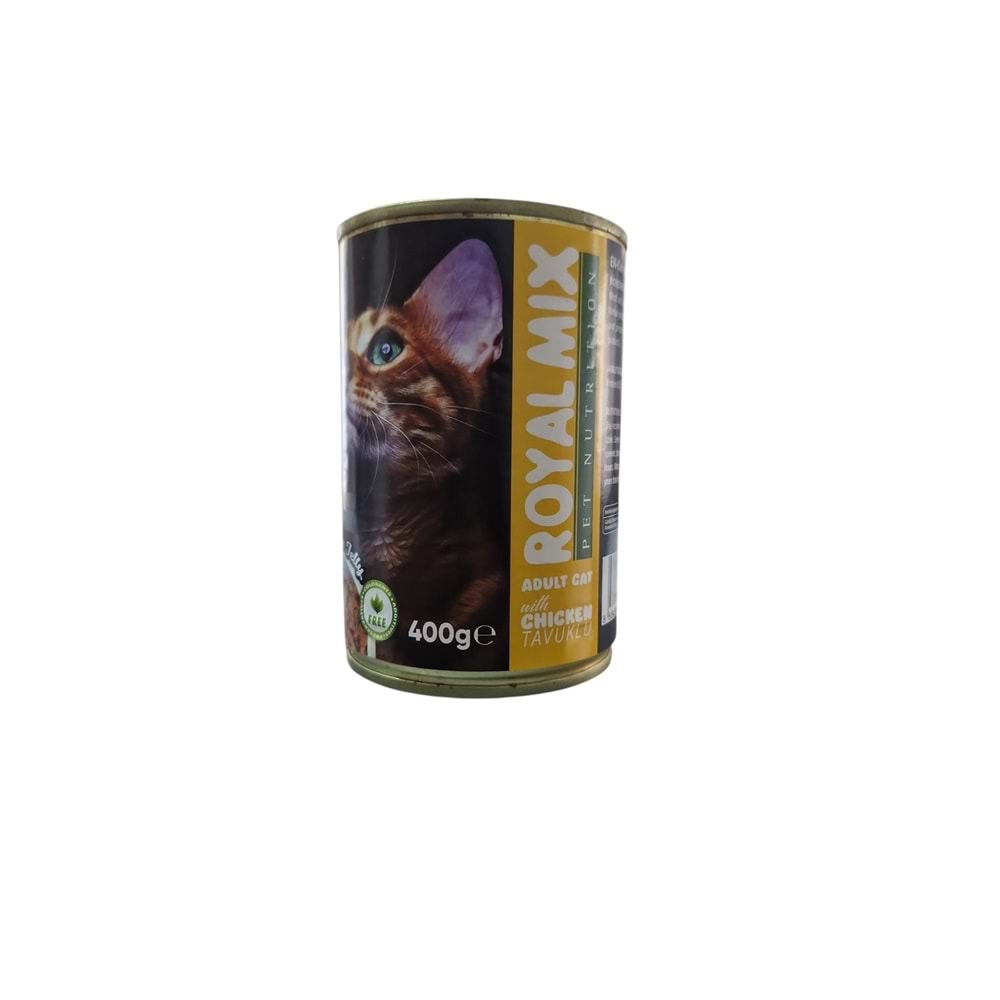 ROYAL MIX Tavuklu Kedi Konserve 400 g SKT:12/2028