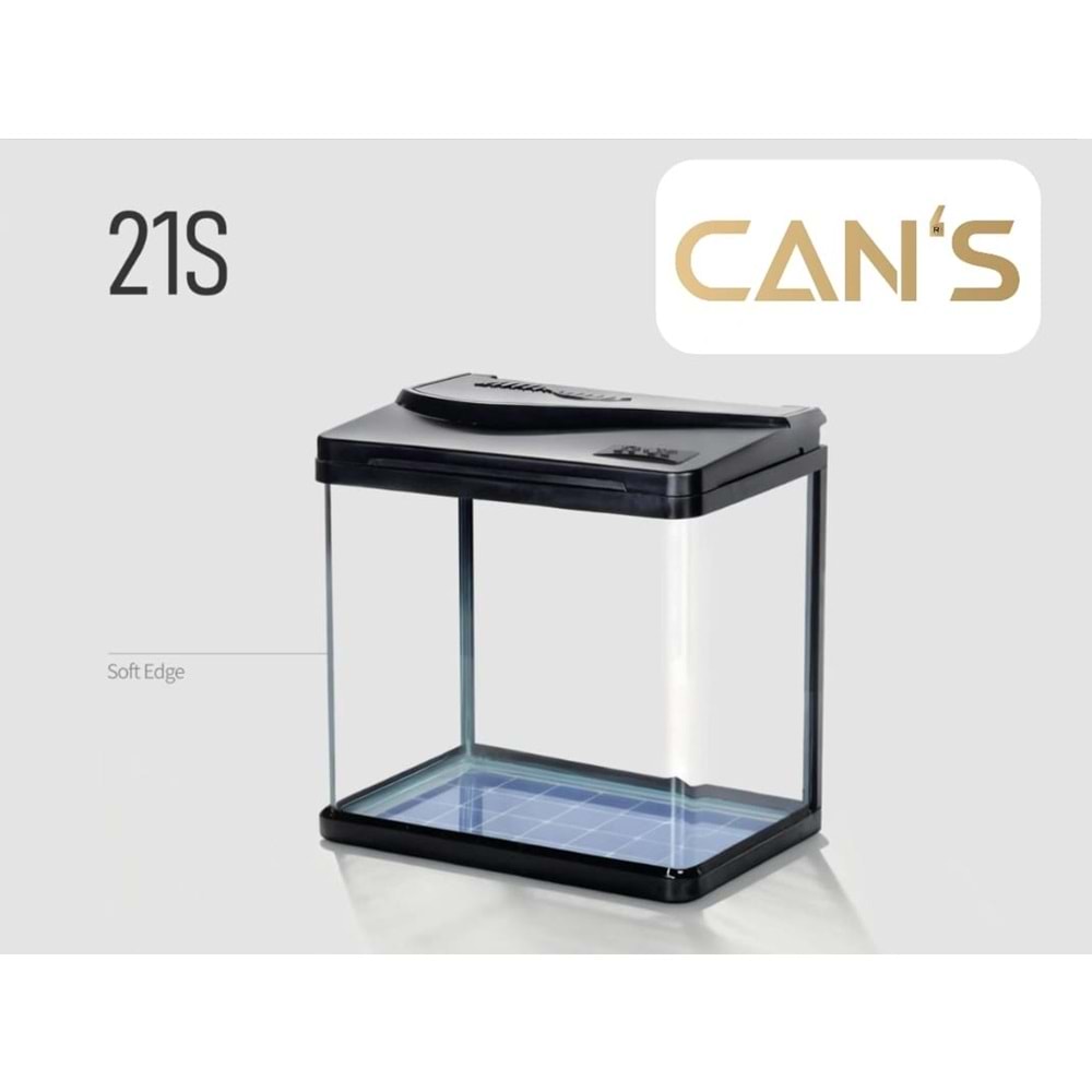 Aquarium 21S-380P 38.5x24x40.5 cm Natural Oak/Black Walnut