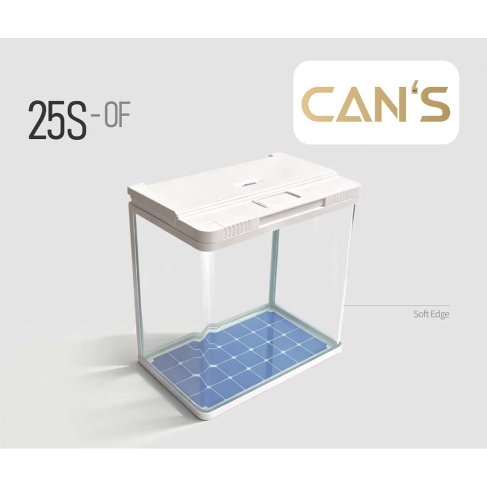 Aquarium 25S-OF-320 31.6x20x34 cm White/Black