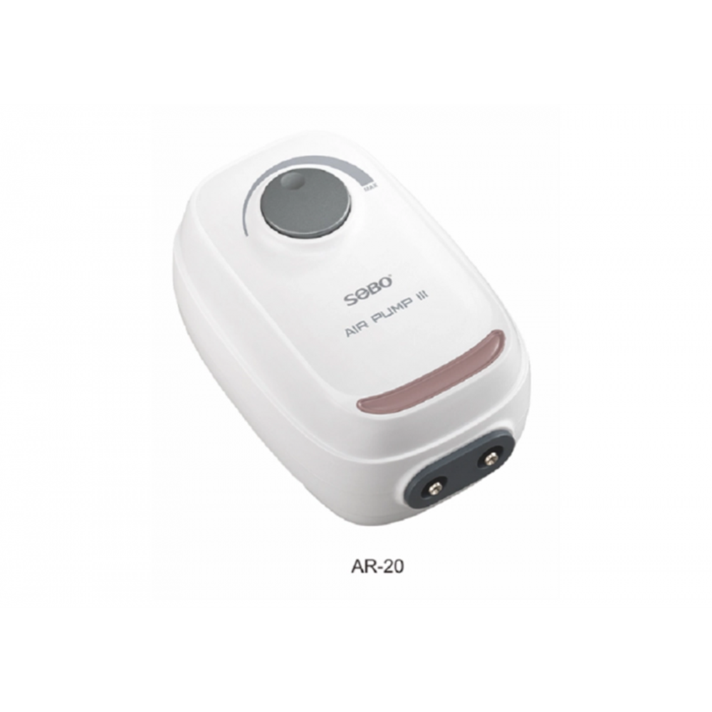 Sobo AR-20 Sessiz Ayarlanabilir Çift Çıkışlı Hava Motoru 4W -2x3.5L/min