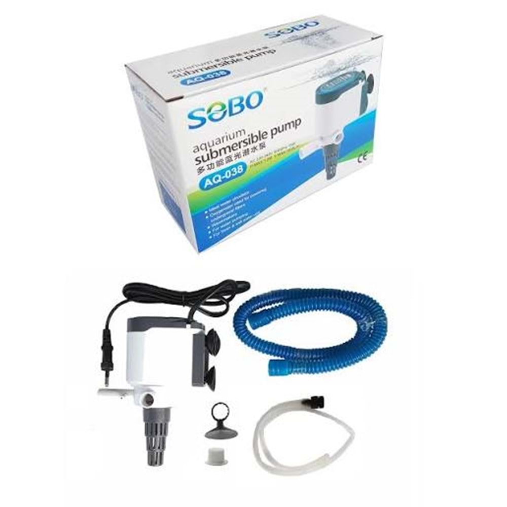 Sobo AQ-038 Kafa Motoru 1.2 M 15W 1000L/H