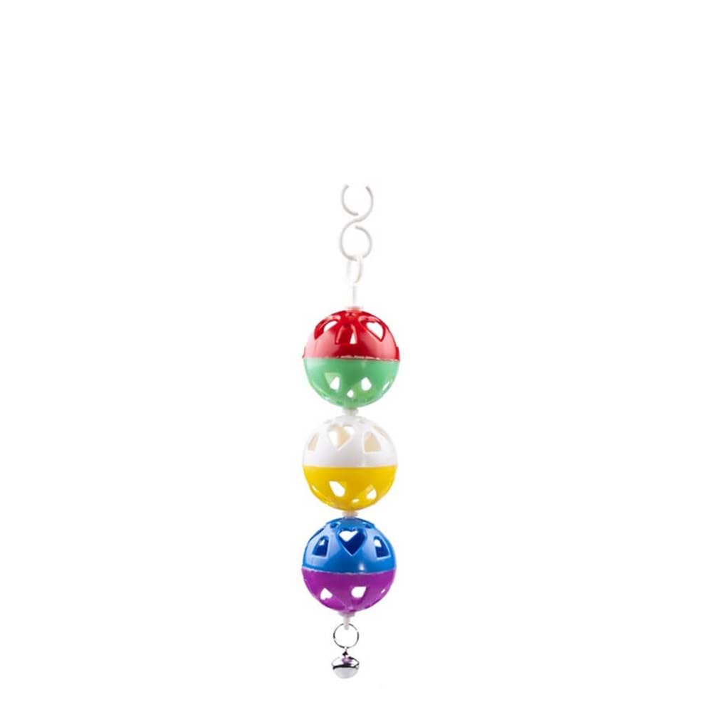 Yıldırım Pet 3 Lü Zilli Kuş Topu 17 x 4 cm