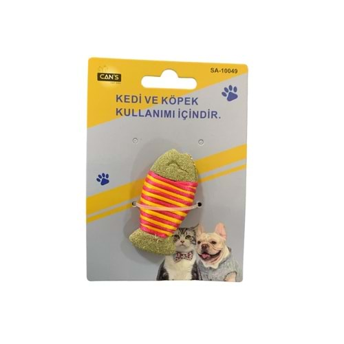 Cans SA10050 Catnip Balık Oyuncak 7 x 3.5 cm