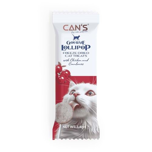 Cans Lollipop Chicken & Cramberries 15x1.4 gr