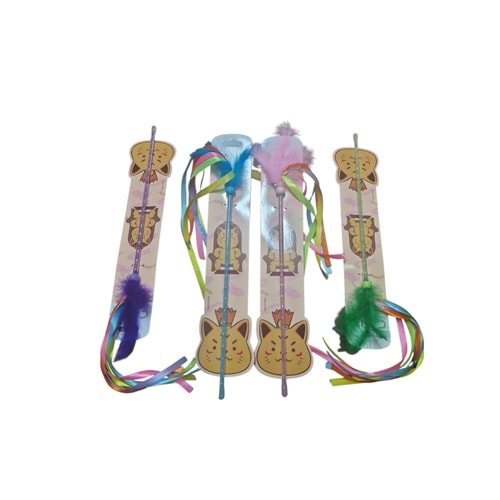 DMB325 Tüylü Ve Şeritli Kedi Oyun Oltası