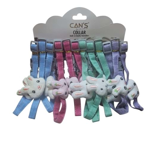 BRC-96 Tavşan Detaylı Zilli Boyunluk 1,5 cm