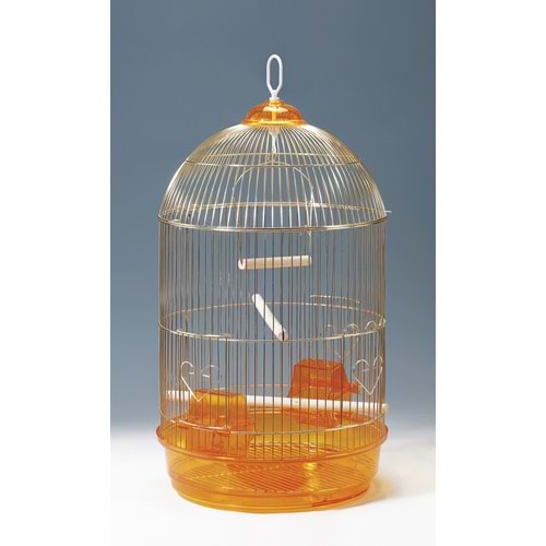 Yıldırım Pet 83101 GOLD Kuş Kafesi Silindir 34×64 cm