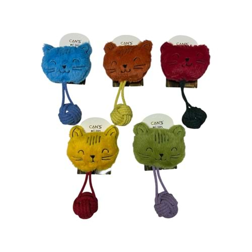CANS RD1051 İpli Kedi Peluş Oyuncak