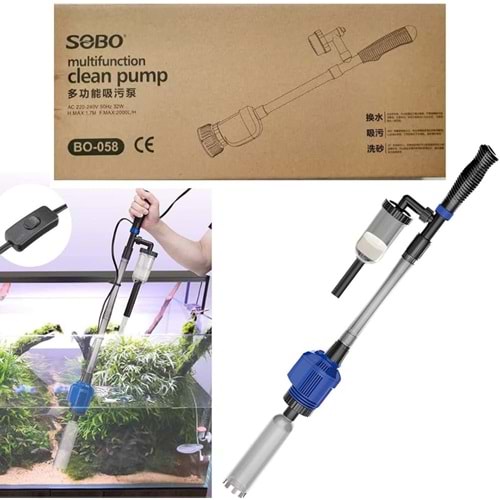 Sobo BO-058 Adaptörlü Dip Sifonu 32 W 1.7 M 2000L/H