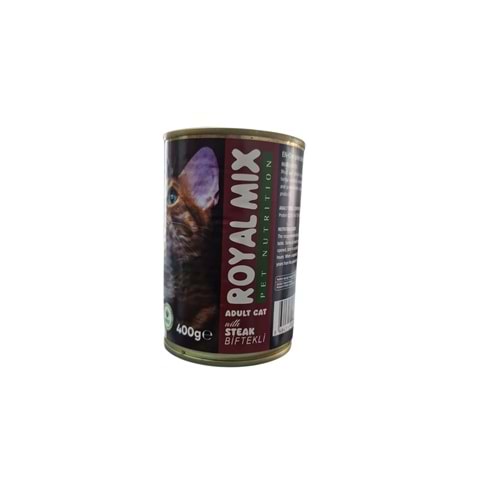 ROYAL MIX Biftekli Kedi Konserve 400 g SKT:12/2028