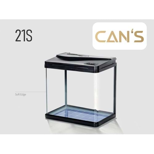 Aquarium 21S-380P 38.5x24x40.5 cm Natural Oak/Black Walnut