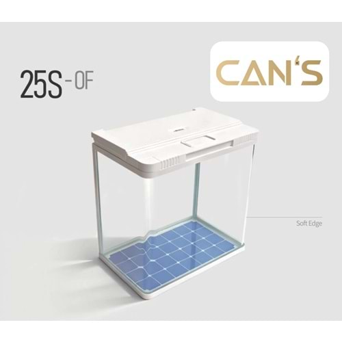 Aquarium 25S-OF-620P 61.5X33X47 cm Natural Oak/Black Walnut