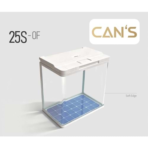 Aquarium 25S-OF-520 50x30x45 cm White/Black