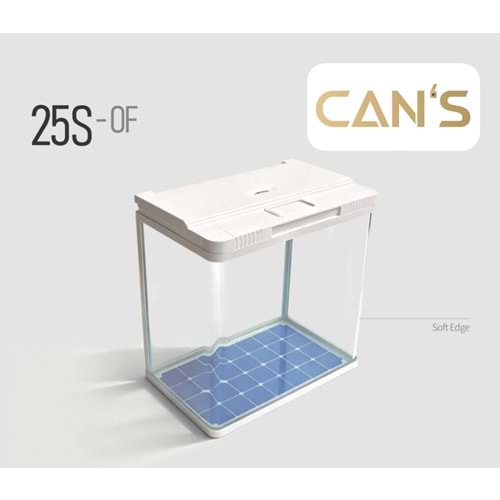 Aquarium 25S-OF-380P 38.5x24x40.5 cm Natural Oak/Black Walnut