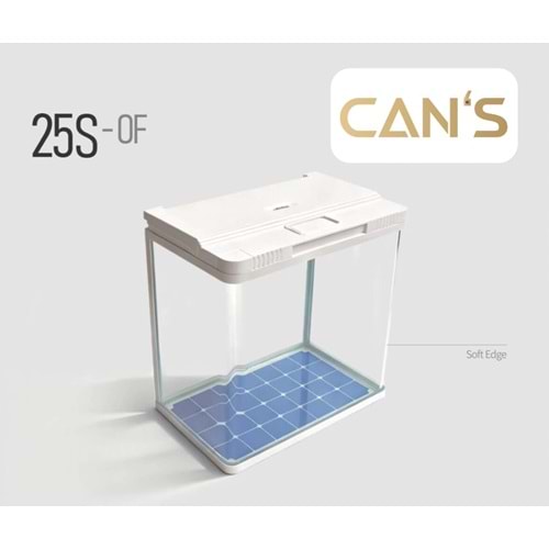 Aquarium 25S-OF-320 31.6x20x34 cm White/Black