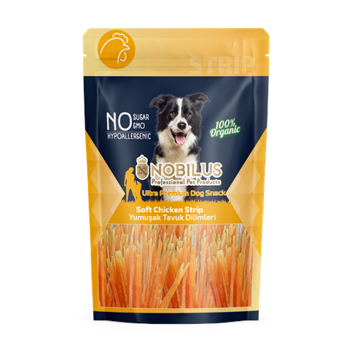SWN-501 NOBİLUS YUMUŞAK TAVUK DİLİMİ Köpek Ödülü 80Gr
