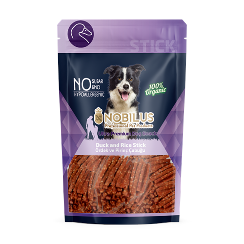 SWN-508 NOBİLUS ÖRDEK VE PİRİNÇLİ ÇUBUK Köpek Ödülü 80Gr