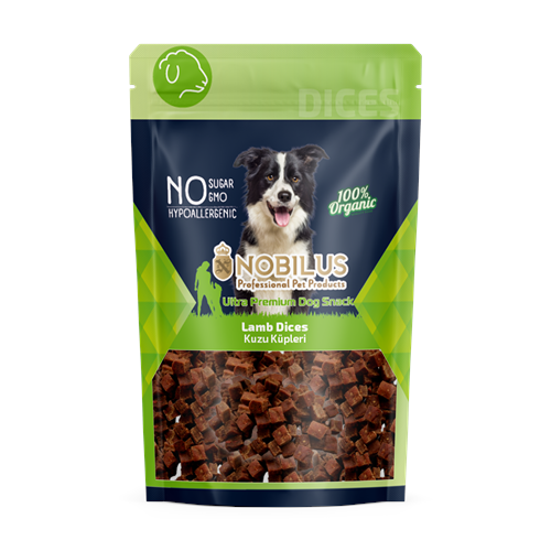 SWN-513 NOBİLUS KUZU ETLİ KÜP LOKMA Köpek Ödülü 80Gr
