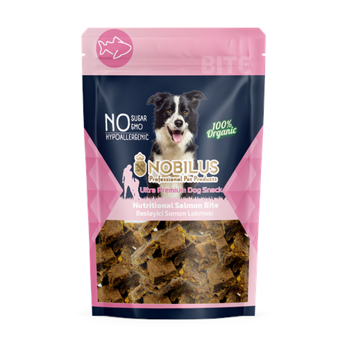 SWN-517 NOBİLUS EKSTRA BESLEYİCİ SOMON LOKMALARI Köpek Ödülü 80Gr