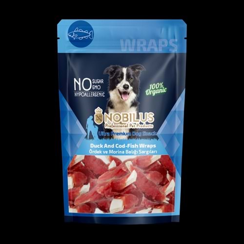 SWN-507 NOBİLUS ÖRDEK VE MORİNA BALIĞI SARGISI Köpek Ödülü 80Gr