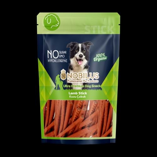 SWN-512 NOBİLUS KUZU ETLİ ÇUBUK Köpek Ödülü 80Gr
