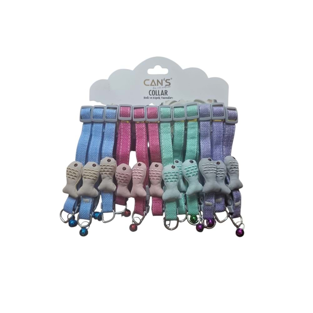 BRC-100 Balık Detaylı Zilli Boyunluk 1,5 cm