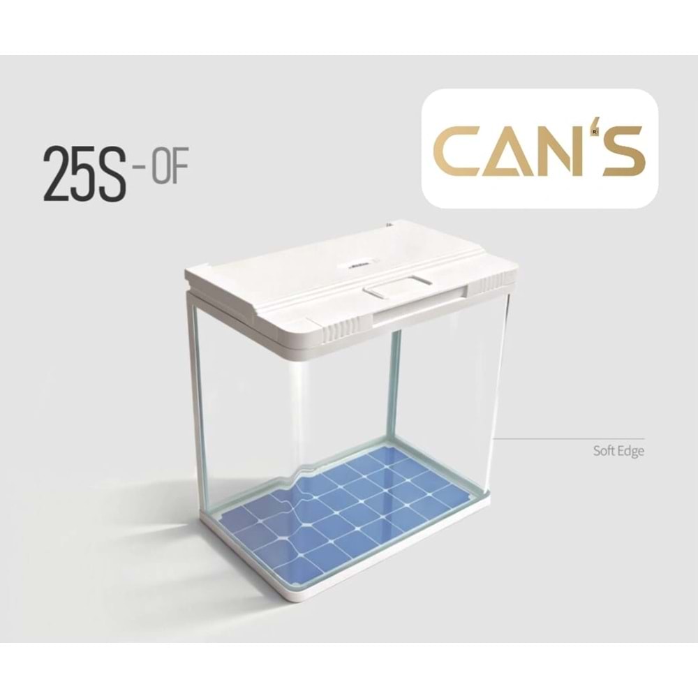 Aquarium 25S-OF-520 50x30x45 cm White/Black