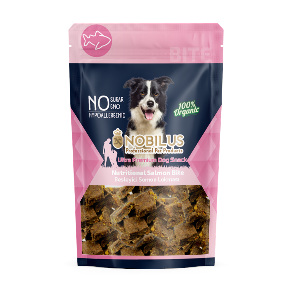 SWN-517 NOBİLUS EKSTRA BESLEYİCİ SOMON LOKMALARI Köpek Ödülü 80Gr