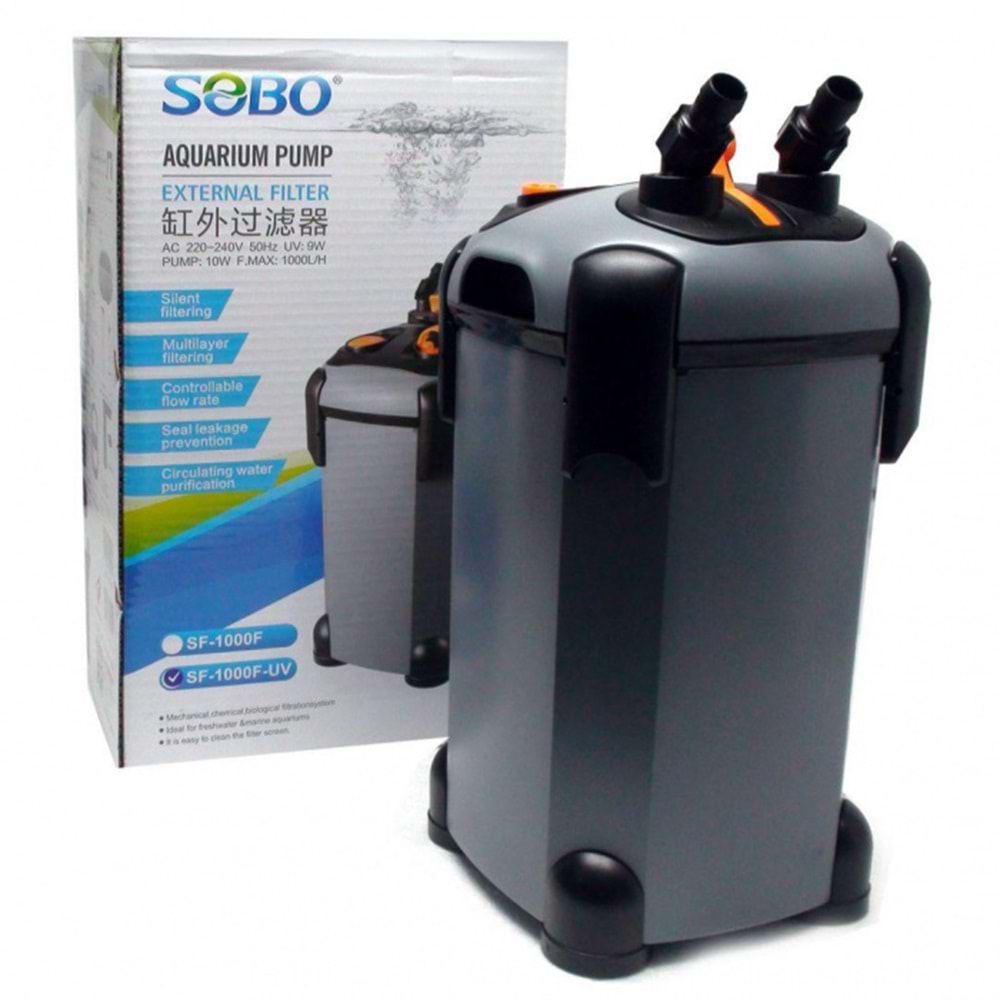 Sobo SF-1000F-UV Dış Filtre 10W 1000L/H